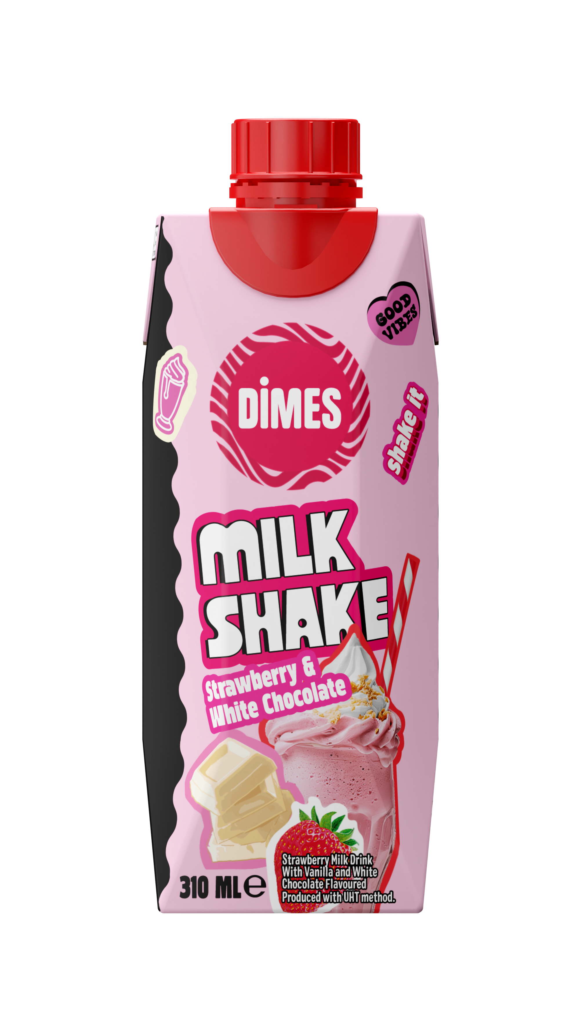 DİMES Strawberry & White Chocolate Milkshake