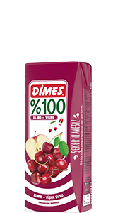 DİMES %100 Elma-Vişne Suyu
